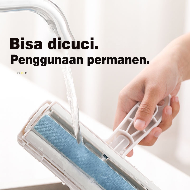 Pembersih Bulu Kucing/Anjing PET HAIR REMOVAL yaitu Lint Roller Portable Jangka Panjang (Lifetime Use) untuk Pembersih Baju/Pakaian, Sofa, Tempat Tidur dll
