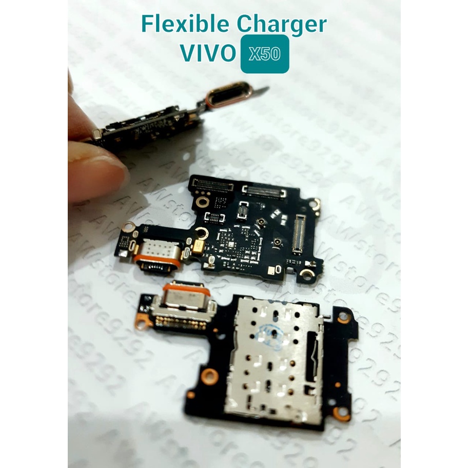 Flexible Papan PCB Con Cas Fleksibel Konektor Charger VIVO X50