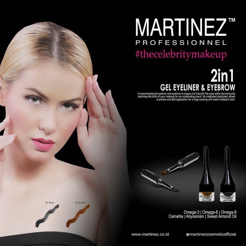 Martinez gel eyeliner & eyebrow 2in1