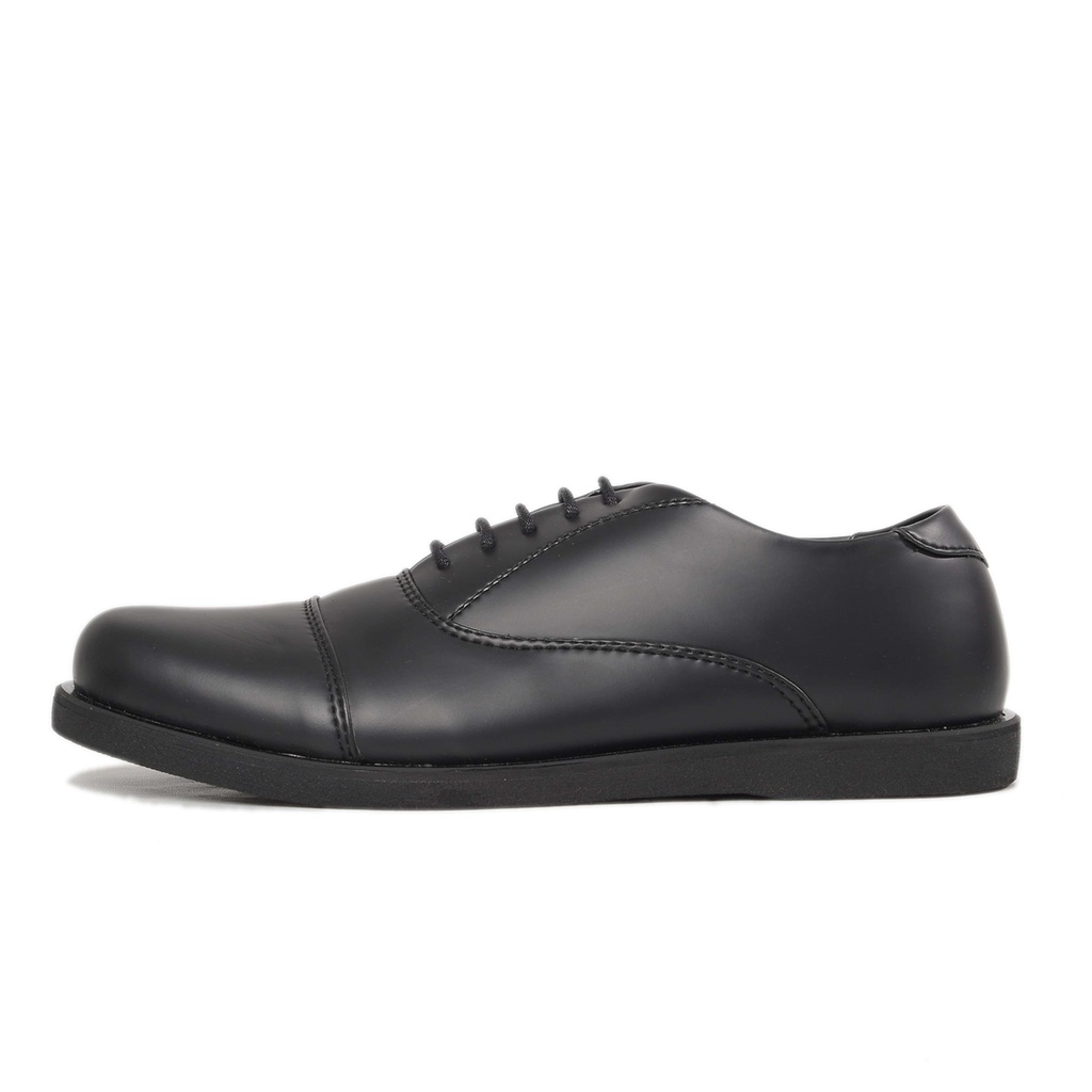 CASUAL OXFORD FULL BLACK |ManNeedMe x ARF| Sepatu Pantofel Pria Semi Formal ORIGINAL