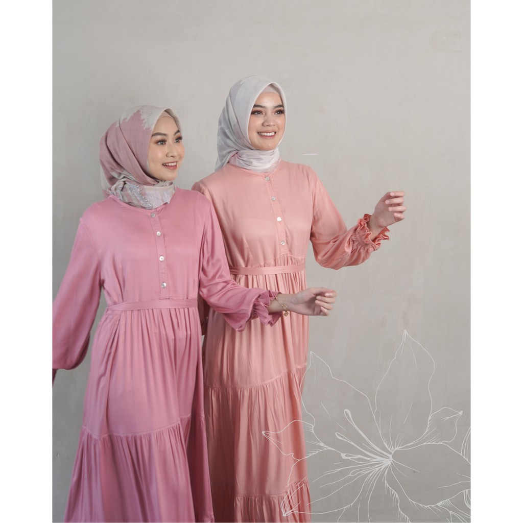 Anna Dress | Gamis Wanita Polos | Gamis Kondangan