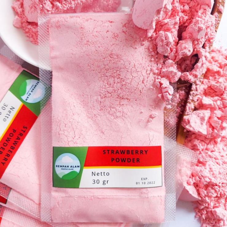 

[PRODUK ALQPU] 30gr~100gr Strawberry Powder by REMPAH ALAM 100%MURNI BJD