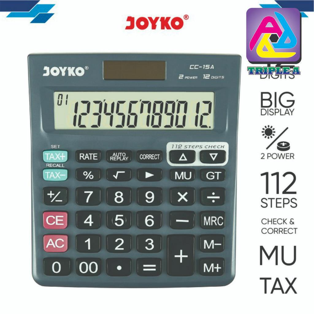 

Calculator Kalkulator Joyko CC-15A 12 Digits Check Correct