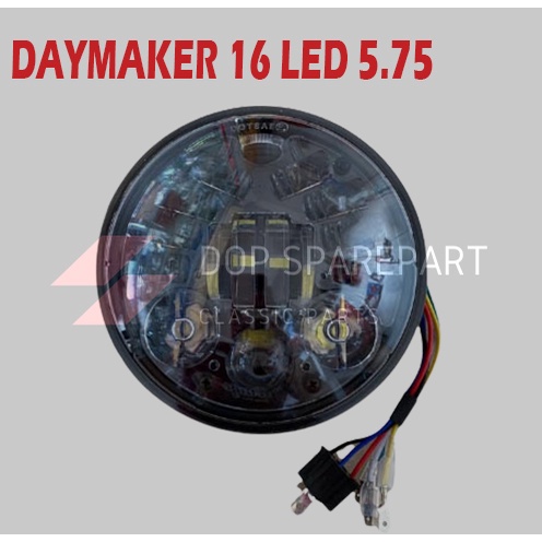 DAYMAKER 16 LED 5,75 IMPORT DUS HITAM POLOS ORIGINAL