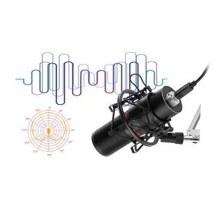 Microphone condenser Redragon Gaming Stream kit Usb Blazar GM300