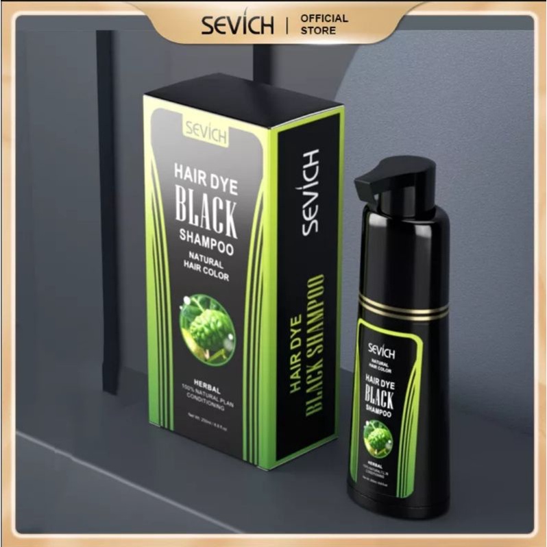 Jual Sevich hair dye black shampoo cat rambut shampoo seperti keramas