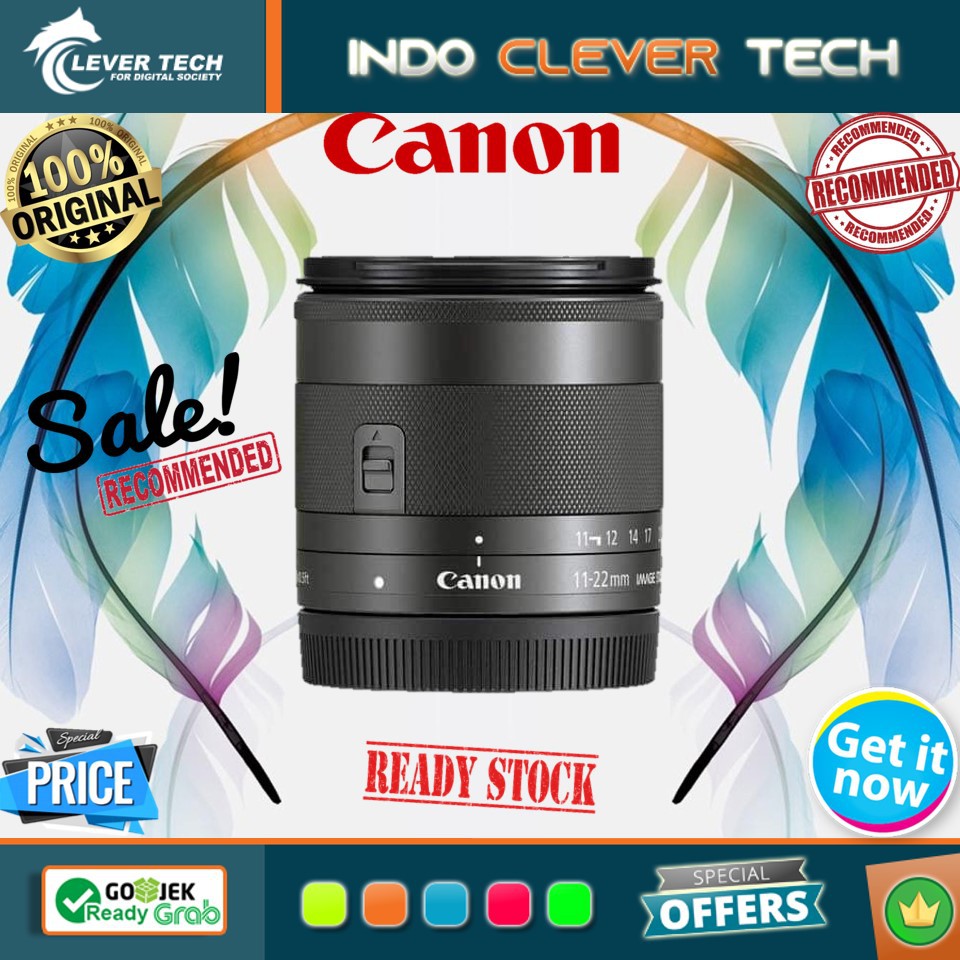 Canon EF-M 11-22mm f/4-5.6 IS STM Lens - Garansi Resmi