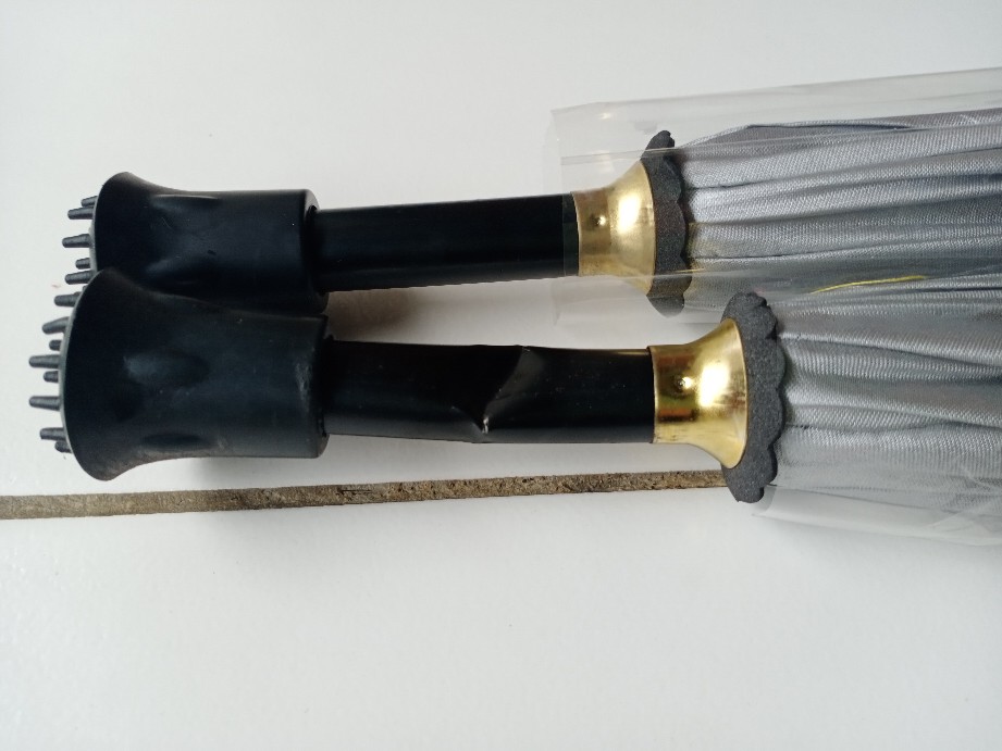 Payung Golf Jumbo Polos Silver Pelangi - Payung Mobil Besar Anti Uv