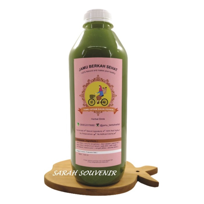 

Jamu Temu Hitam Daun Pepaya / Kunyit Asam Sirih / Susu Jahe 1000 ML - Temu Hitam D P (BERKUALITAS)