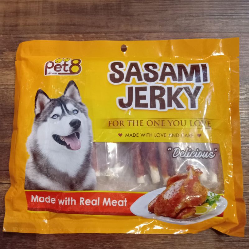 PET8 JJ404 Sasami Jerky Chicken Fillet Cover Crunchy 180g x 2 pk