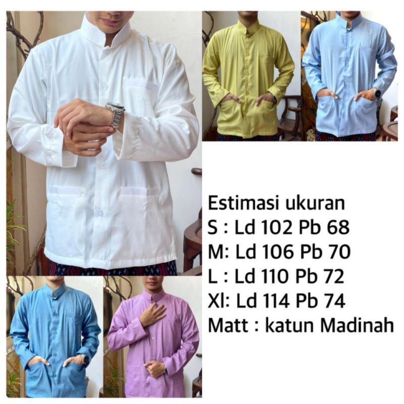 Baju Koko Katun Madinah Haibah/Baju Takwa Koko Haibah Habaib
