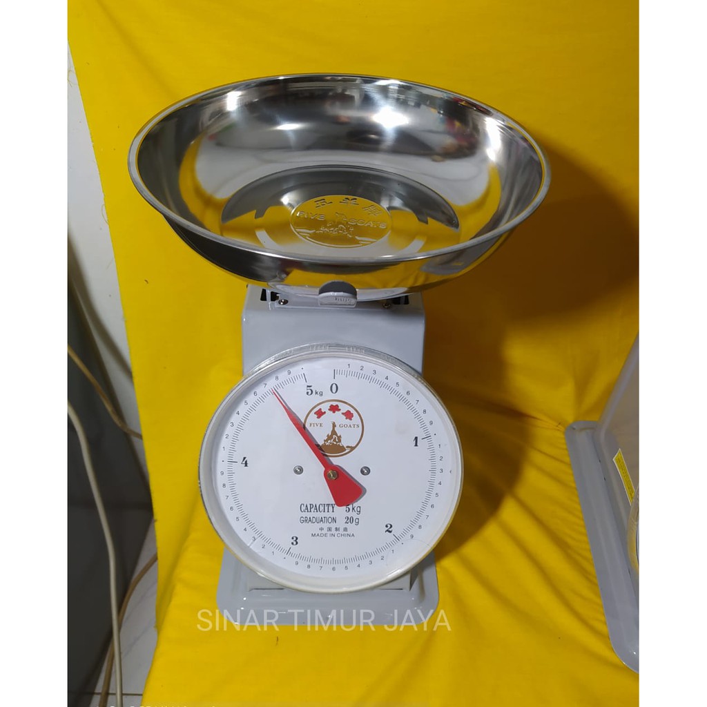 FIVE GOATS TIMBANGAN JARUM /TIMBANGAN BUAH 5 KG/TIMBANGAN MURAH