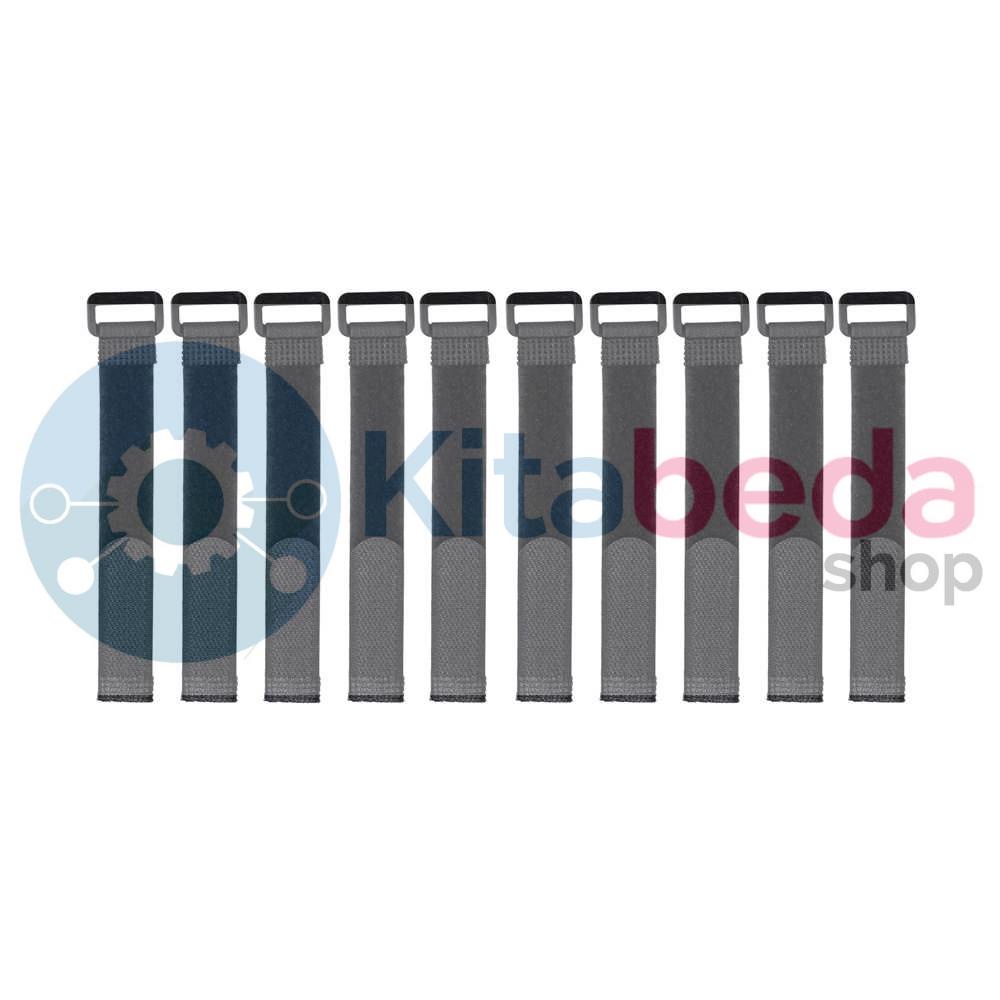 

10 Pcs Velcro Strap Cable Management 20 x 200 mm KB3161 [Hitam]