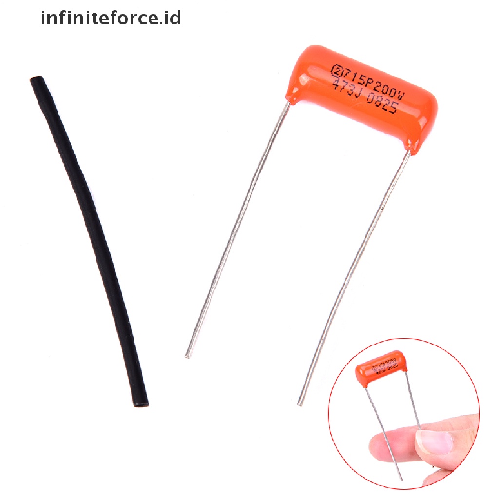 (Infiniteforce.Id) 1pc Pickup Single Coil 0.047uf 473j Untuk Gitar Akustik / Elektrik