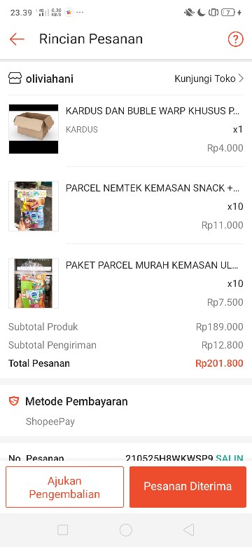 Parcel Nemtek Kemasan Snack + Botol Minum Kemasan Ulang Tahun
