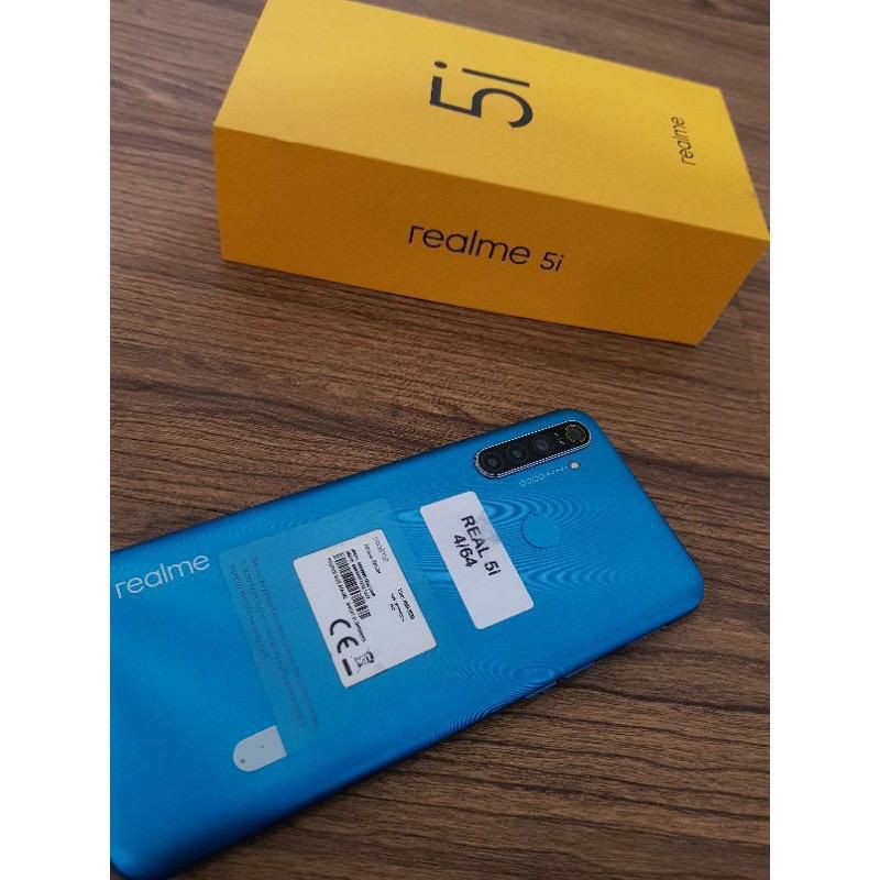 REALME 5i RAM 4GB INTERNAL 64GB SECOND GARANSI RESMI MULUS LENGKAP