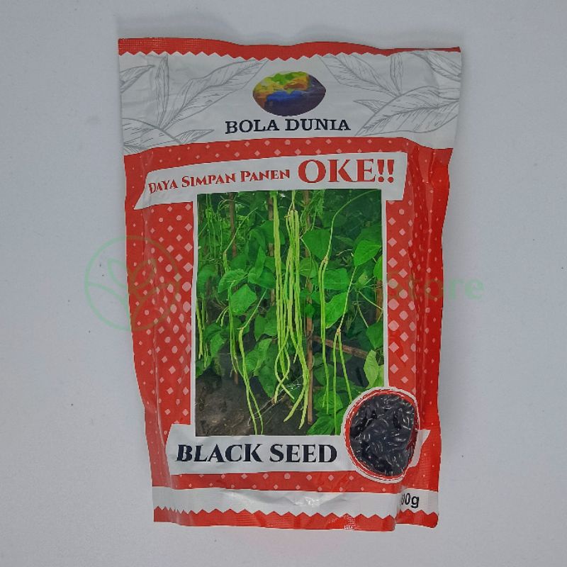 Benih Kacang Panjang Black Seed 500 gram Cap BOLA DUNIA