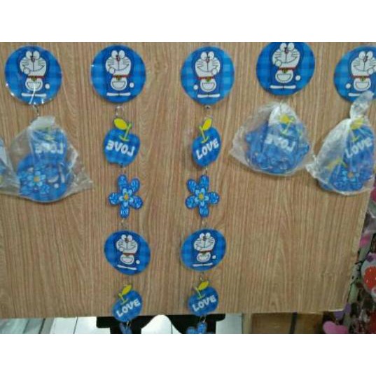 Tirai plastik mika karakter doraemon murah