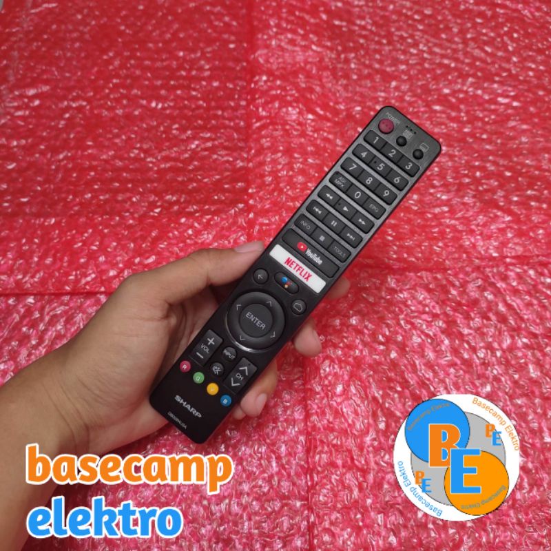 Remote SHARP AQUOS GB326WJSA Android TV 100% Original Support Bluetooth Google Voice Assistant 2T C32BG1I 2T C42BG1I 2T C50BG1I 2T C55BG1I Remote TV SHARP Android Remot SHARP Original