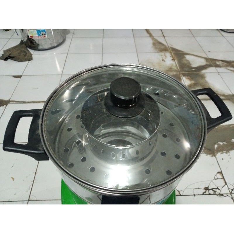 Dandang Bakso Tutup Kaca Ukuran 22 Cm