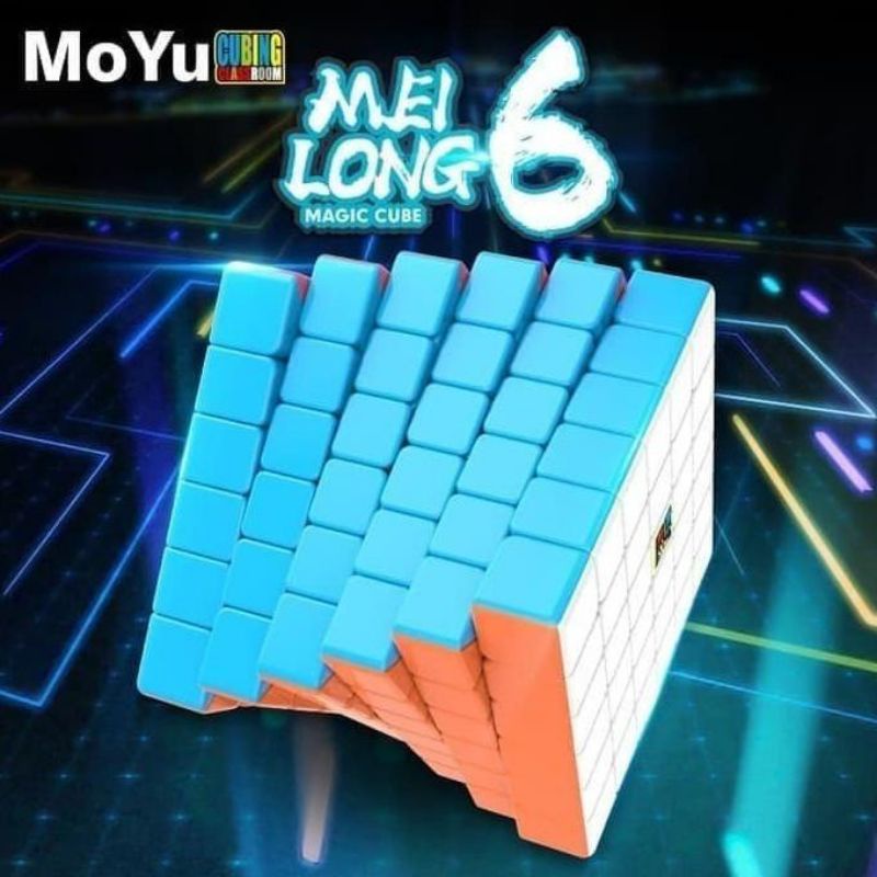 Rubik 6x6 Moyu Meilong 6x6 Stickerless ORIGINAL