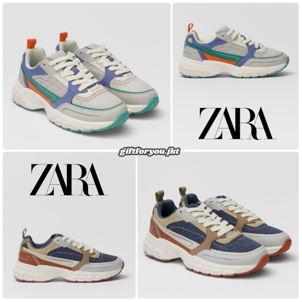 Sepatu Anak Zara Kids Original Mesh Sneakers Cowok Laki Laki Sneaker Boy Shoes
