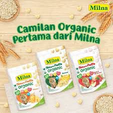 MILNA NATURE PUFFS ORGANIC / PUFF / MAKANAN BAYI / CEMILAN ANAK / MAKANAN ANAK