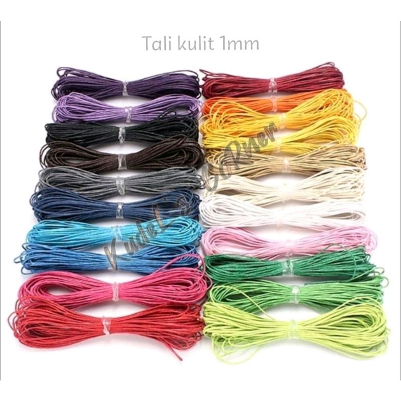 5meter Tali semi kulit untuk gelang kalung uk 1.0mm