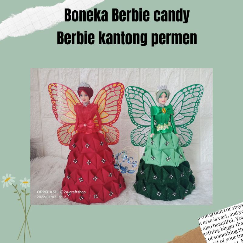 boneka kantong permen lebaran/Berbie candy pre order