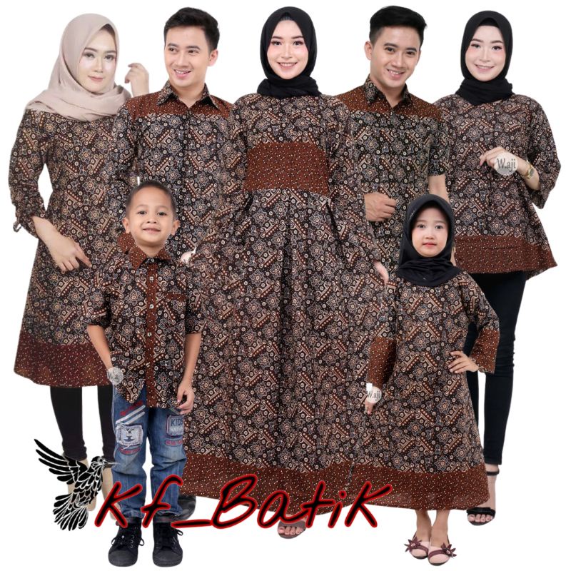 Batik Couple keluarga sania ruffle ori ndoro jowi dnt mataram