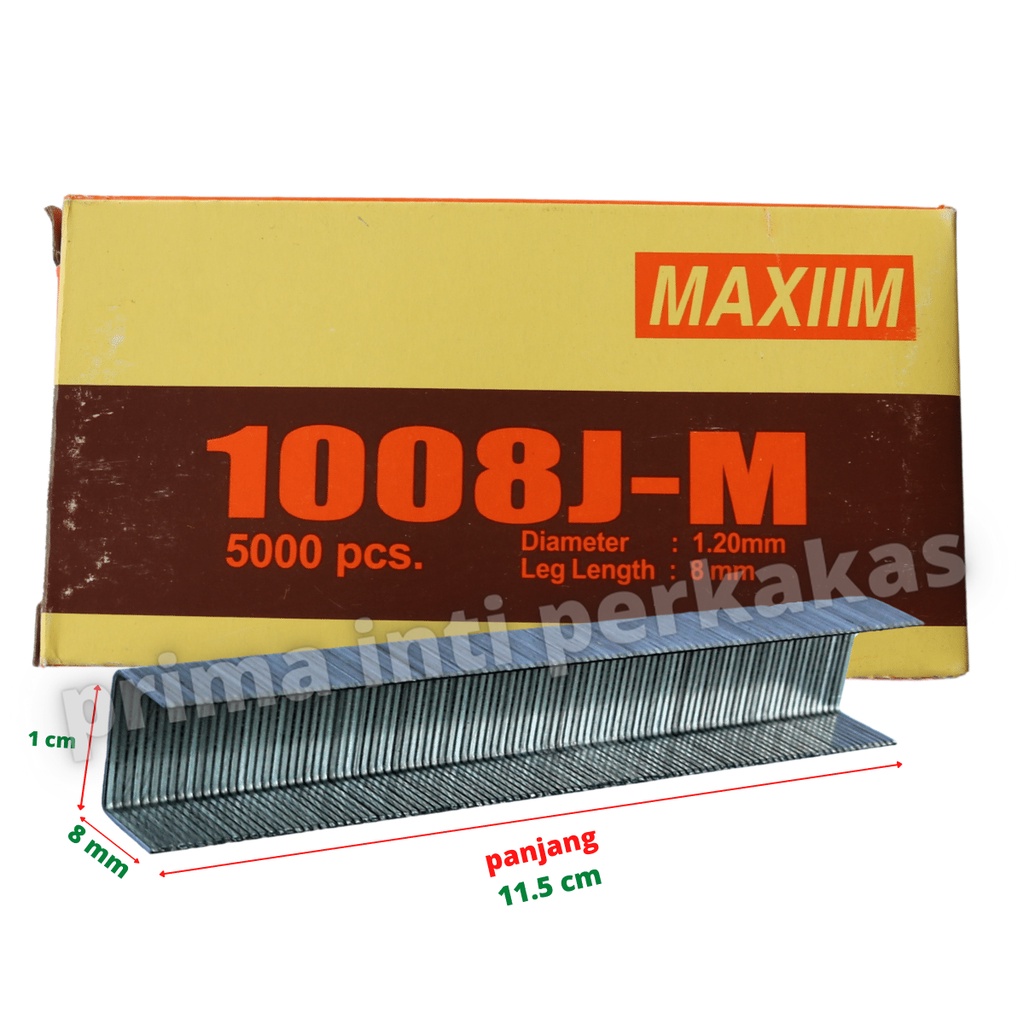 

Isi staples tembak MAXIIM 1008J-M isi gun tacker 8mm