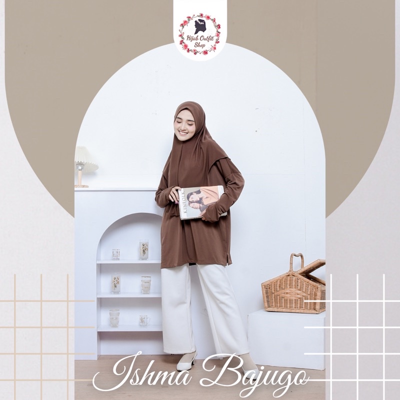 Ishma Bajugo / atasan menyatu dengan hijab