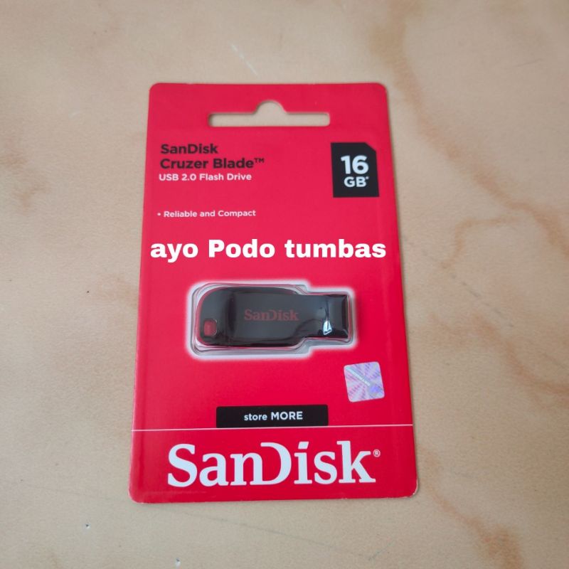 Flashdisk 16GB Original Sandisk Kioxia Plesdis Flesdis