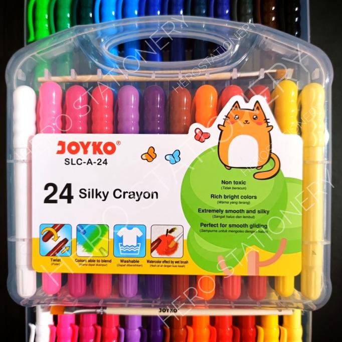 

Silky Crayon Krayon Halus Joyko 24 Warna Slc-A-24