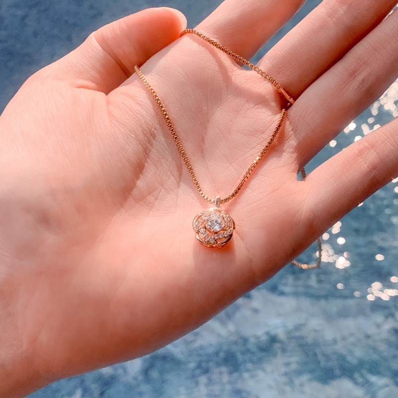 Rose Necklase / Kalung Gold Mawar Emas