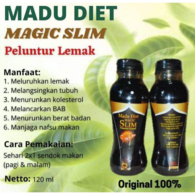 Madu Diet Magic Slim Herbal Alami Pelentur Lemak
