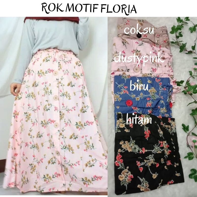 ROK katun mix baloteli Umbrela skirt viere muslim syari bawahan wanita mayung mix kulotKULOT