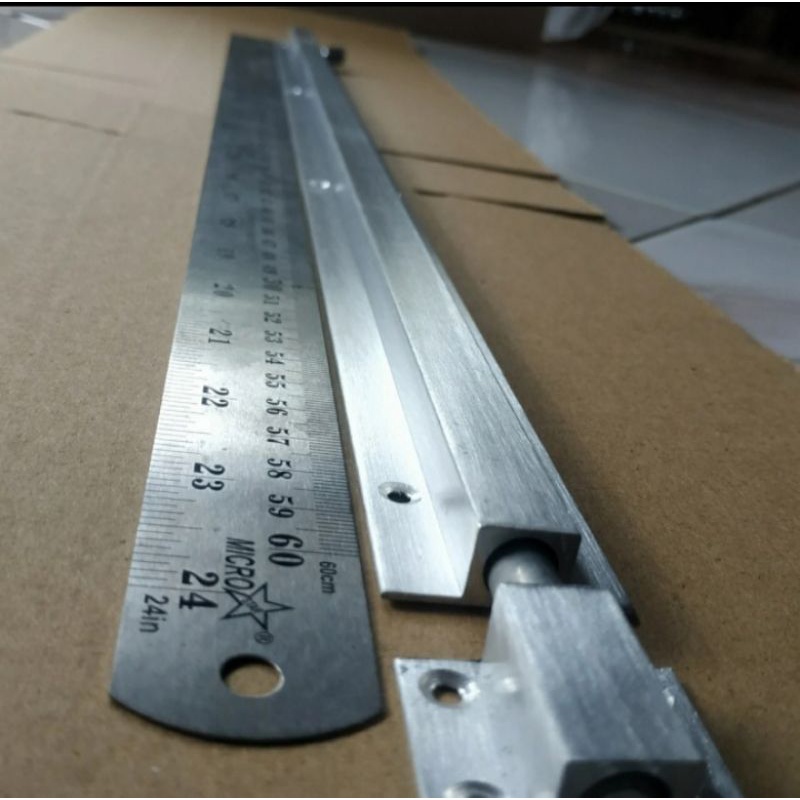 grendel pintu panjang 60 cm alumunium kotak dof