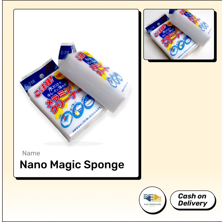 Spon / Spons Ajaib Pembersih Serbaguna / Nano Magic Sponge