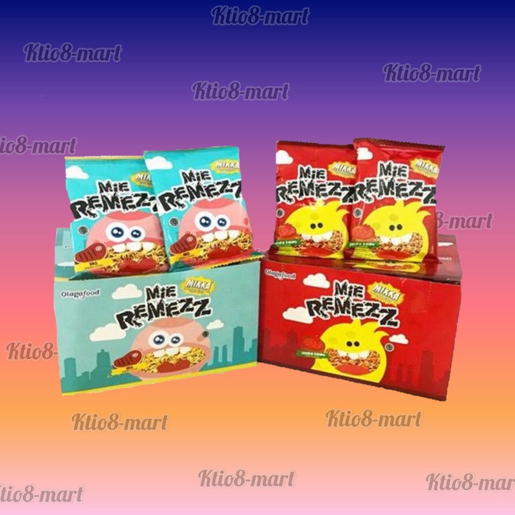 

Mie Remezz Flavour 20's X 25gr ( BBQ dan Sambal Balado )/BOX