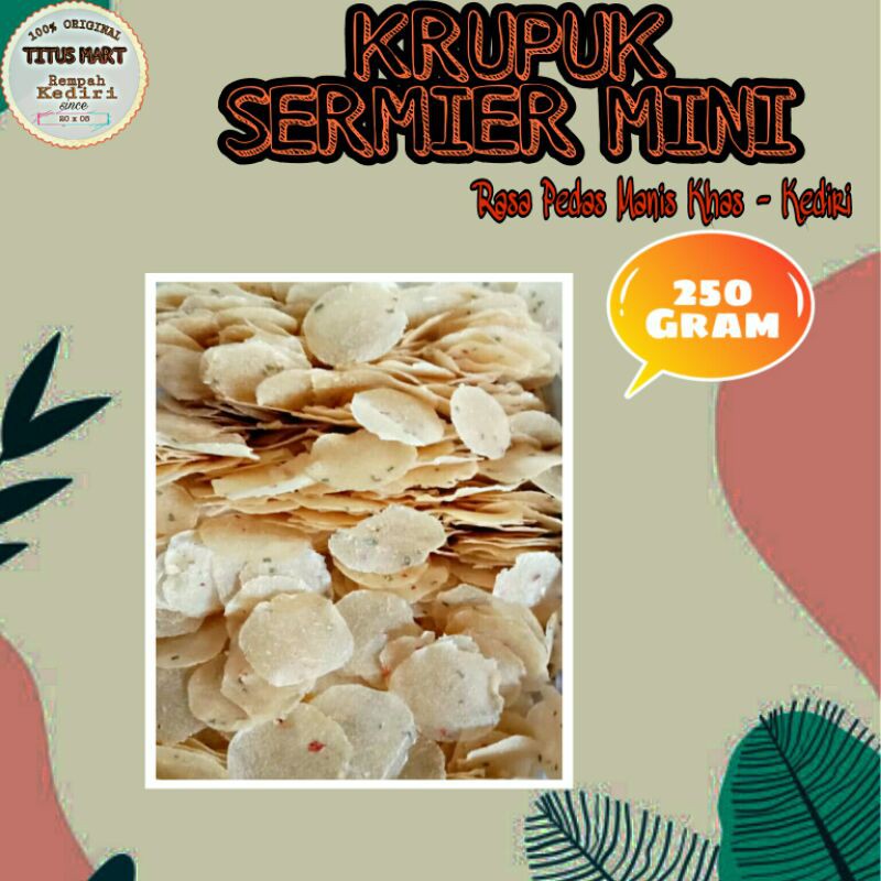 

KRUPUK Sermier Mini Mentah (250 Gram)