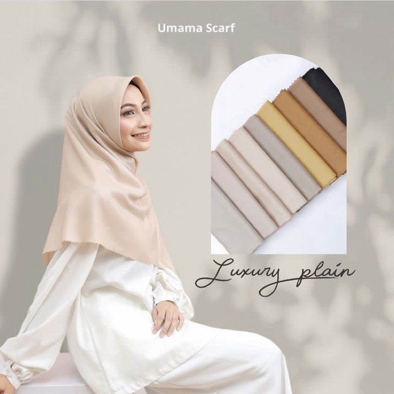 Hijab Segiempat Glowing Luxury Shinar Umama Azara/ Jilbab Wisuda / Segiempat Glitter