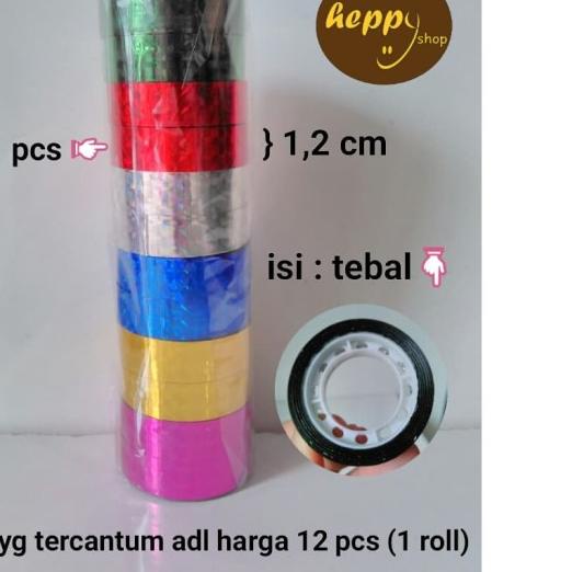 

☂ Solatip / Isolasi Warna Hologram ⅎ