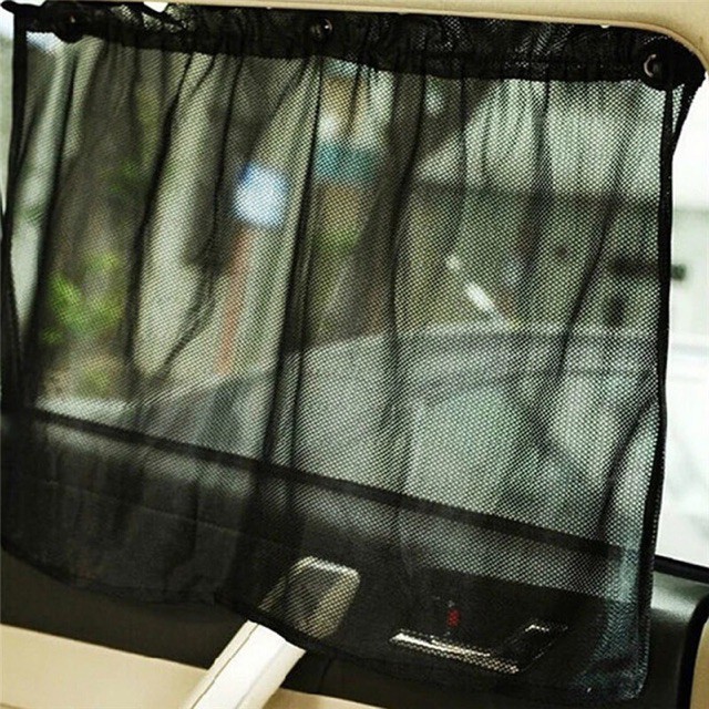 2 pcs Universal Car Side Tirai Jendela Interior dengan Piala Suction 52X75cm