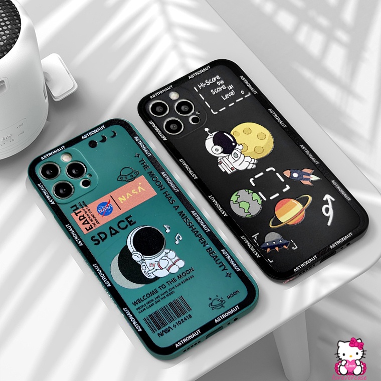 Soft Case Tpu Motif NASA NFC Untuk Xiaomi Redmi 10A 9A 9 10 9T 9C F3 Poco M3 X3 Pro Redmi Note 8 9 Note 10 10S 10Pro Max Plus