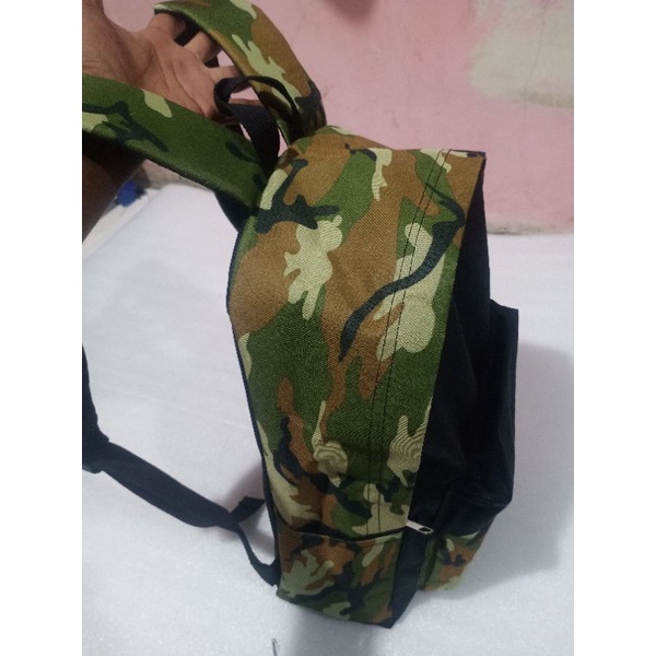 Tas Gendong Pria Wanita Ransel Sekolah army resleting costum slingbagkonveksi