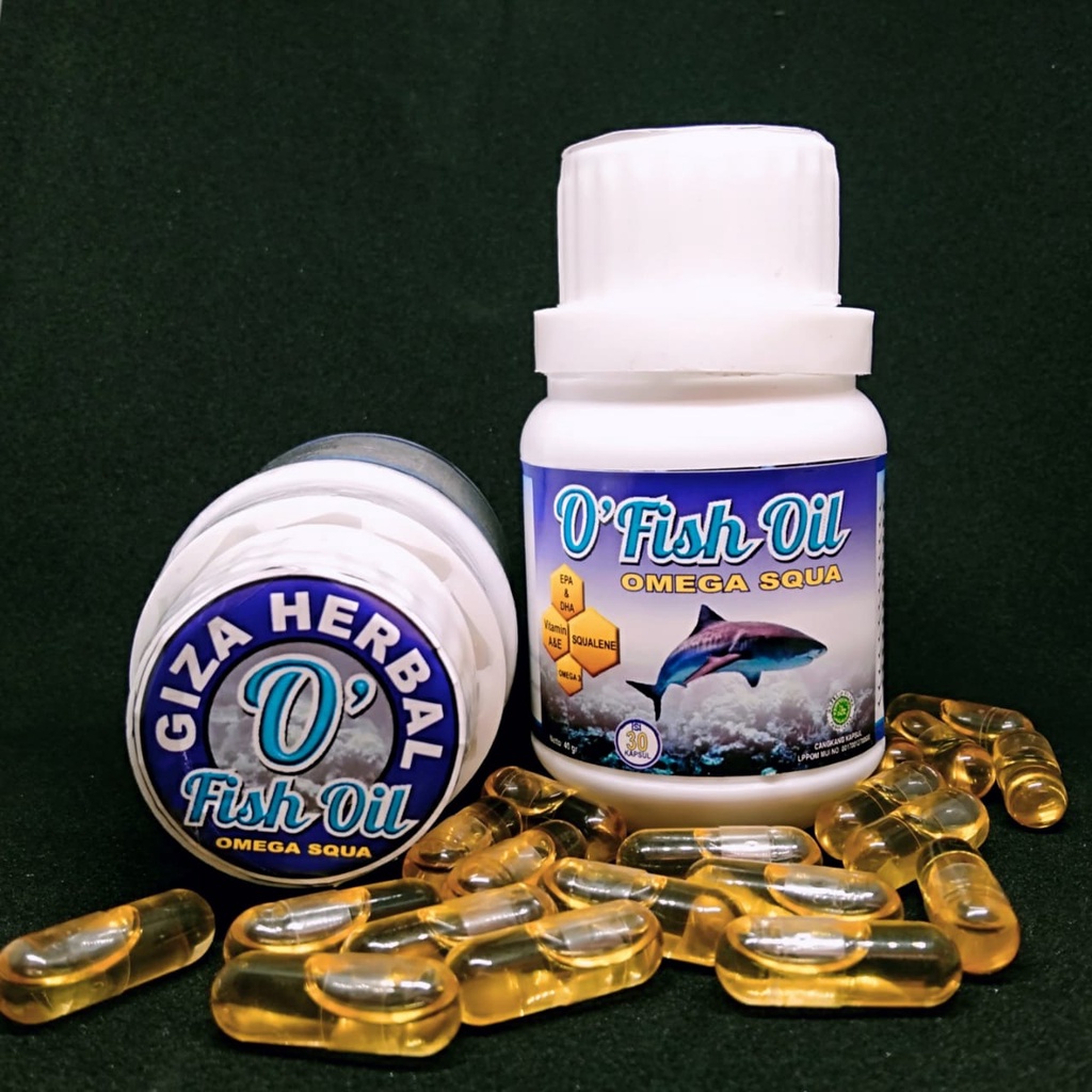 [GRATIS SABUN] Beli 3 Suplemen Penggemuk Badan O Fish Oil Omega Squa Minyak Ikan Hiu Suplemen Minyak Ikan