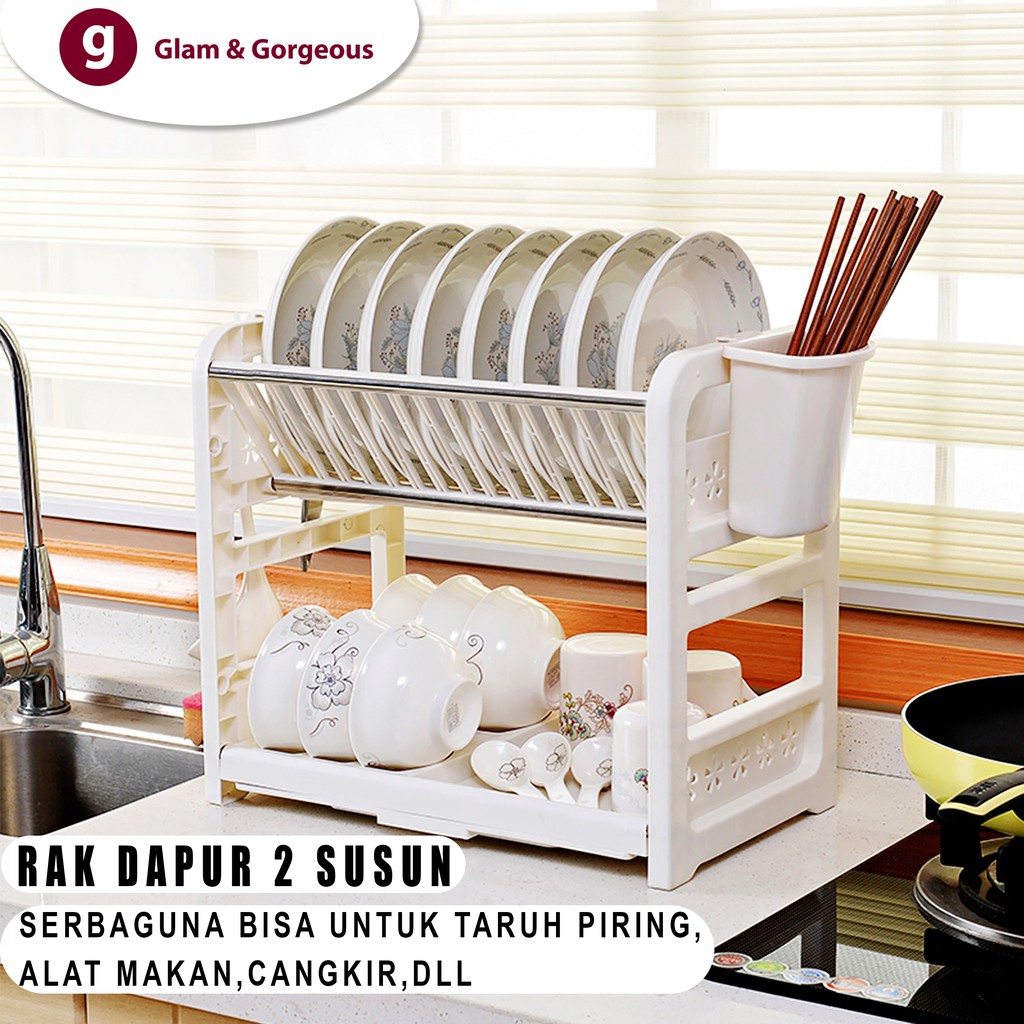 Rak Dapur Pengering Piring kokoh dan Tahan Lama - RD019