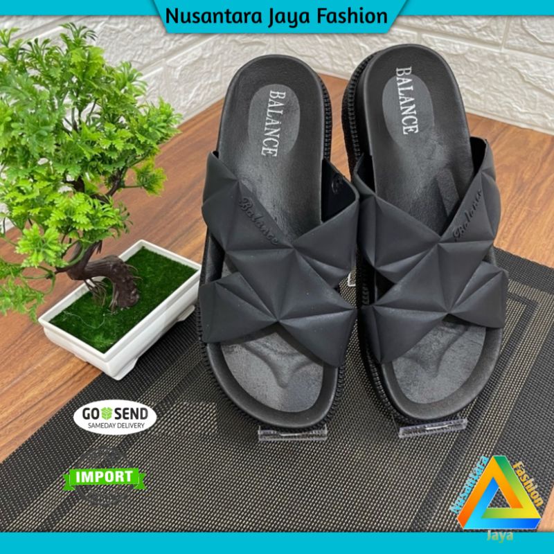 Sandal Wanita Terbaru - Sandal WEDGES Jelly Import - Sandal Balance 1604 55