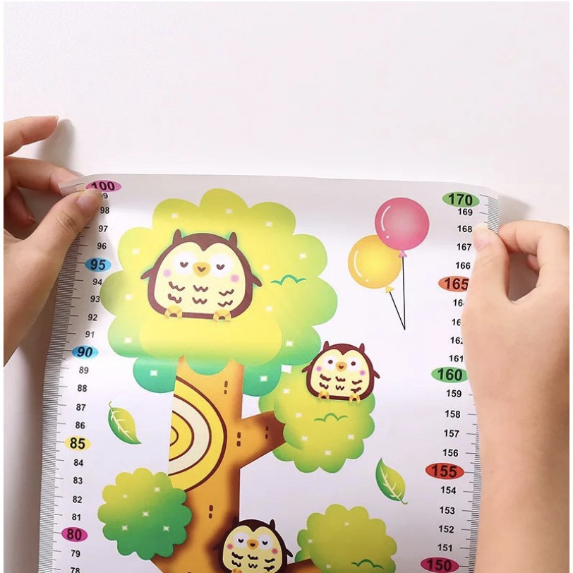 Sticker Tinggi Badan Dinding Pengukur Anak Sticker Wall Dekorasi dengan Ukuran Tinggi /LLSHOPP